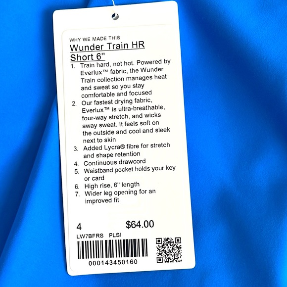 NWT Lululemon Wunder Train High-Rise Short 6"
Poolside Size 4 - Picture 4 of 9